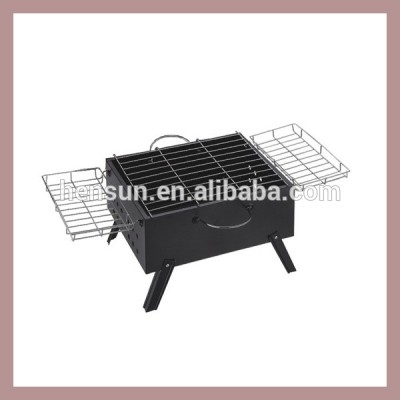 Hot sale foldable portable BBQ Barbecue Grill , Charcoal BBQ Grills Functional Camping Barbecue Grill with rack